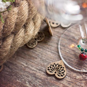 origineel cadeau uniek geschenk glazen glasmarker wijnglasmarker tuindieren lieveheersbeestje