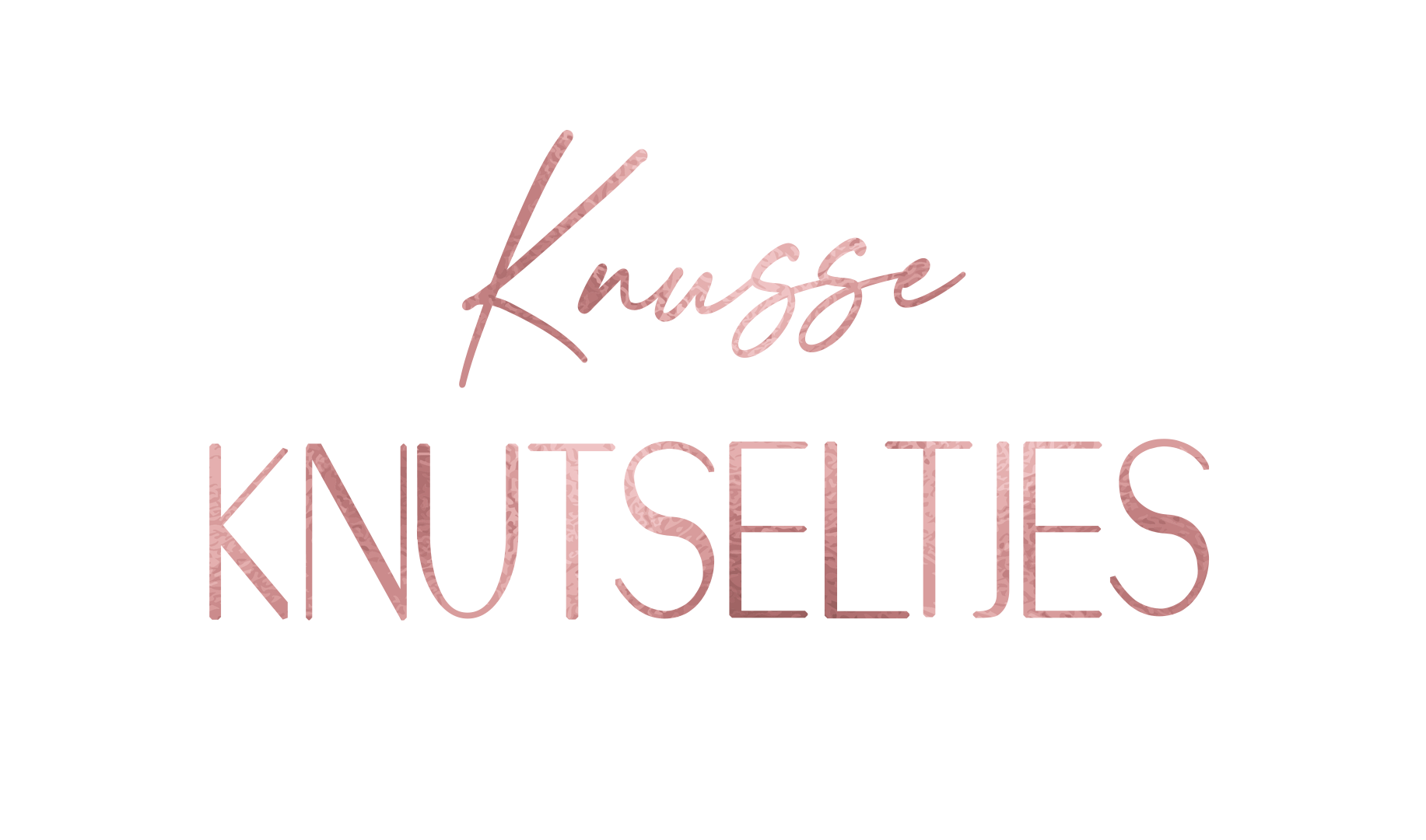 Logo knusse knutseltjes rose gold